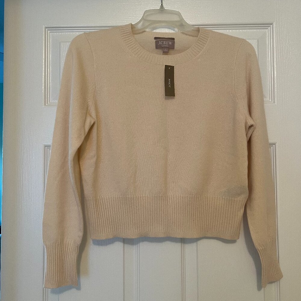 NWT JCrew Cropped Cashmere Sweater